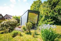 espace de travail au jardin