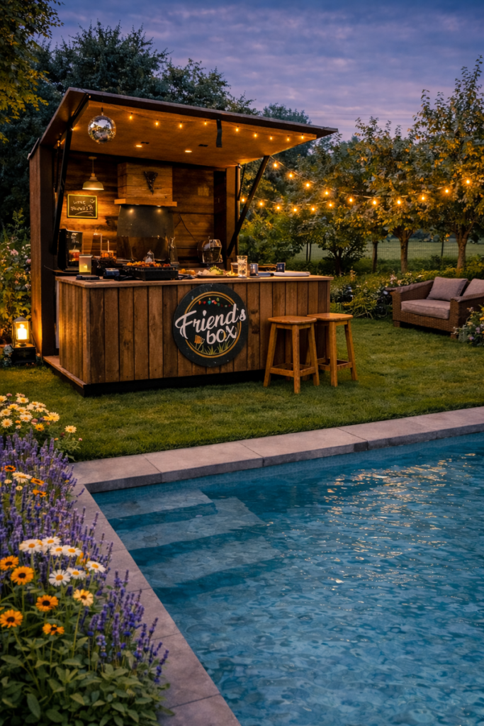 Friend's Box cuisine extérieure de jardin bois