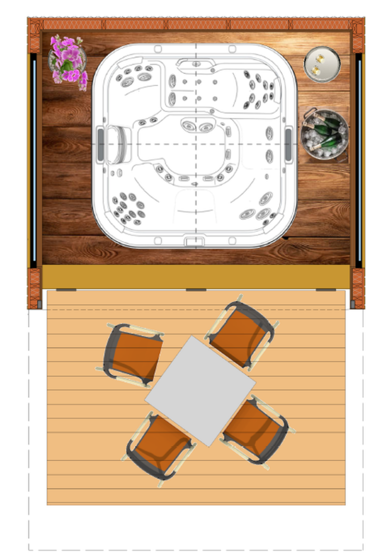 friend's box jacuzzi espace jardin abri jacuzzi